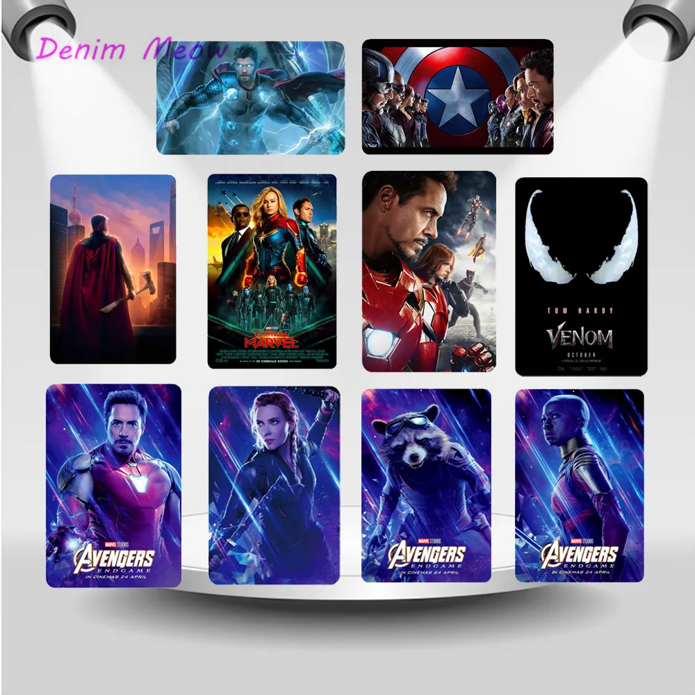 

Marvel Charackers Vintage Decorative Metal Plates The Avengers Super Hero Painting Wall Art Sticker Pub Bar Cafe Home Decor WY47