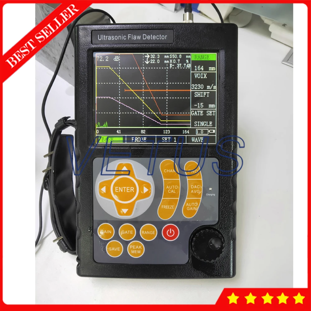 

Digital Ultrasonic Flaw Detector With 0 to10000mm Measuring Range Automated gain Ultrasonic Flaw Meter VTS-600