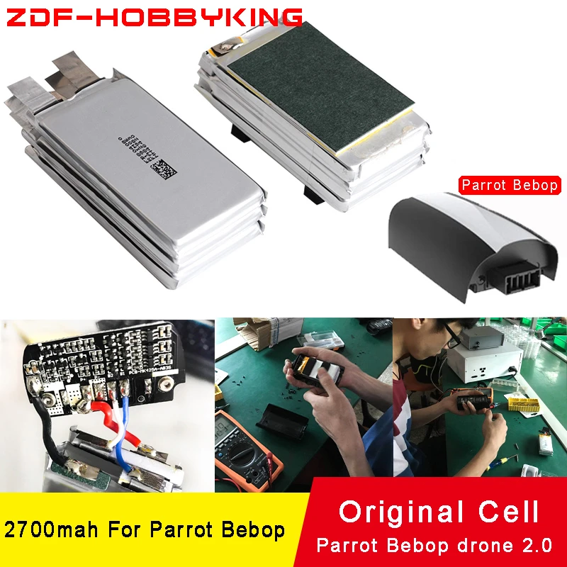EL Parrot Bebop drone 2 4,0 original de 11,1 v 2700mah batería de Lipo de núcleo para piezas de cuadricóptero control remoto|bebop 2|parrot bebopparrot bebop 2 AliExpress