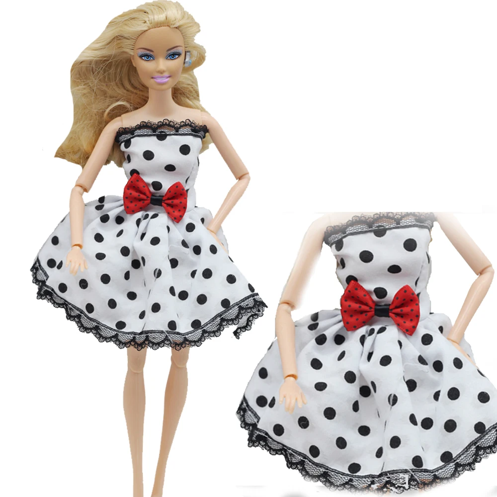 1pcs Outfit Handmade Fashion Short Dress For Barbie Doll Dress Baby Girl Birthday new year Best