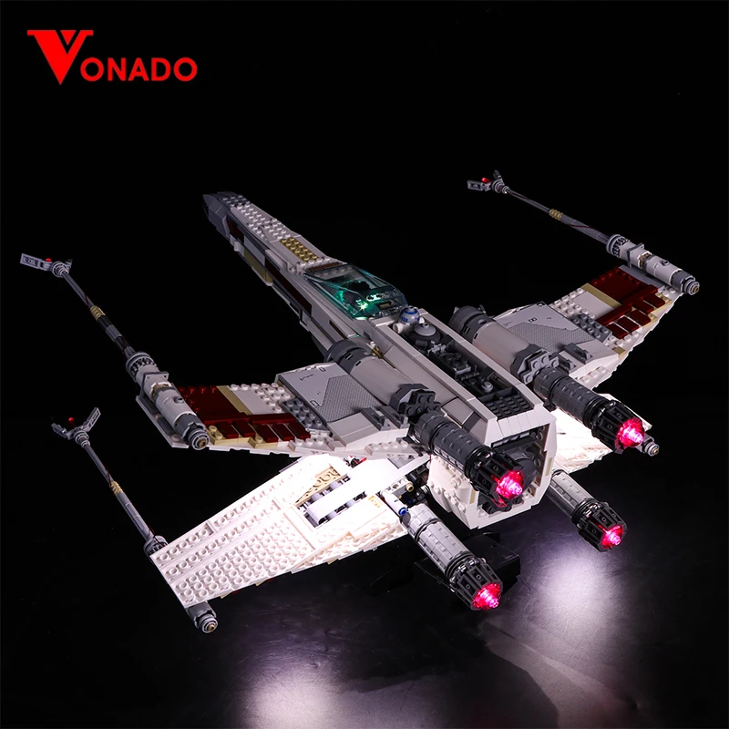 Светодиодный светильник для строительных блоков 10240 X Wing Red Five Starfighter 05039