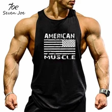 Seven Joe. Брендовая одежда Бодибилдинг Фитнес Мужская майка для тренировки американская майка для мускулистых мужчин Стрингер Спортивное нижнее белье