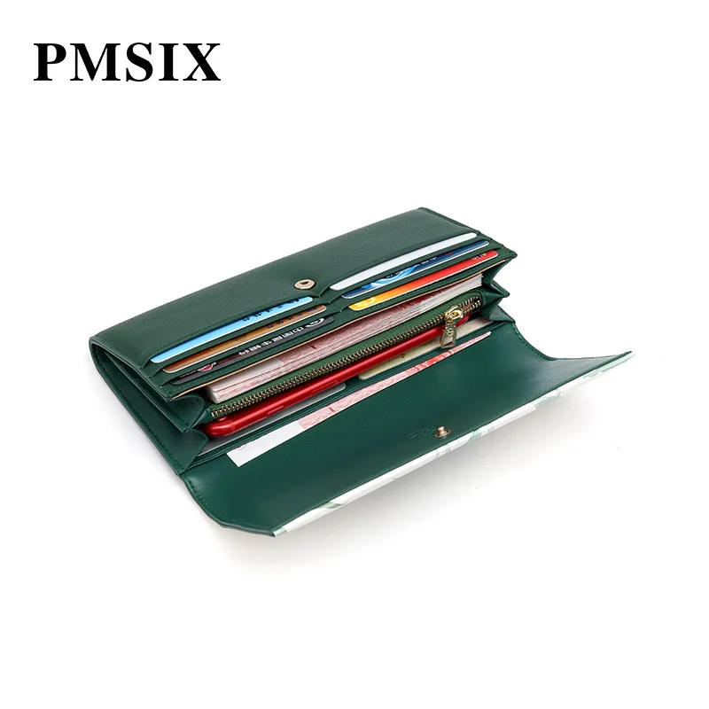 Женский винтажный клатч PMSIX с цветочным принтом Модный женский кошелек на
