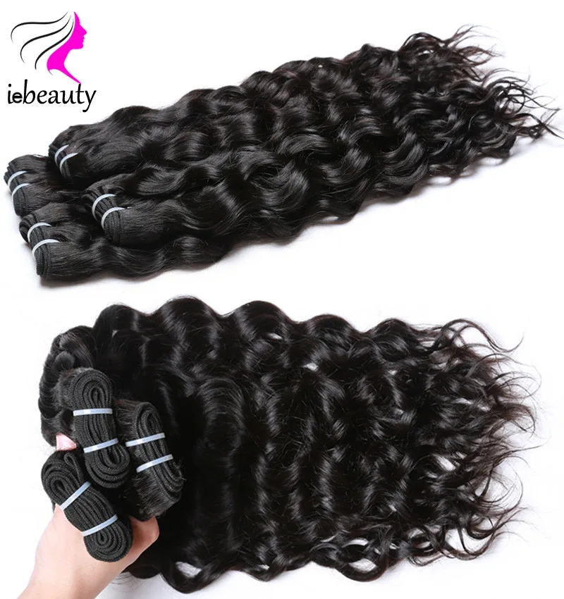 

7a Brazilian Virgin Hair Water Wave Cheap Human Hair Extensions Virgin Brazilian Hair Weave Bundles Brazilian Natural Wave Hair