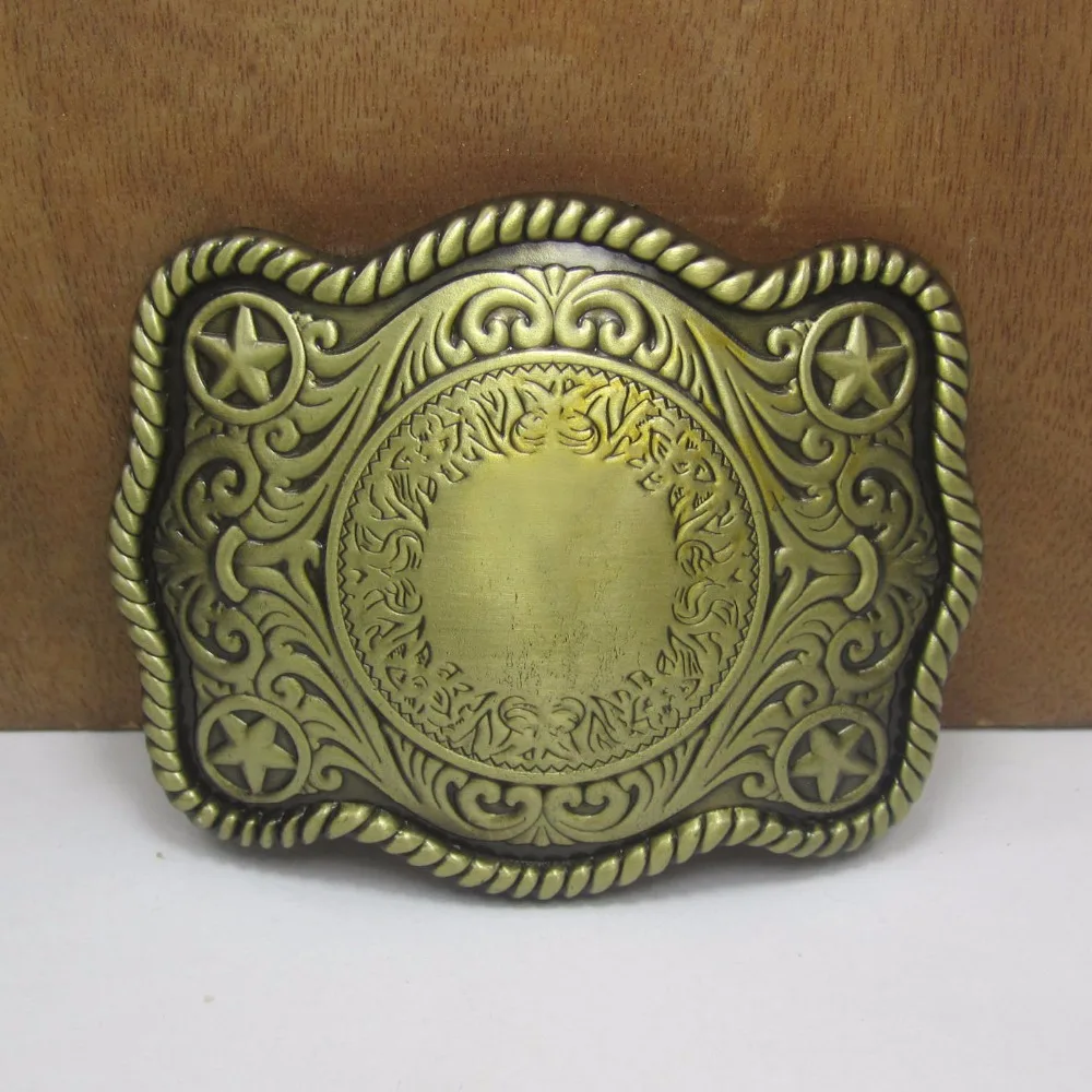 Bullzine wholesale Blank belt buckle with black coating finish FP 03542