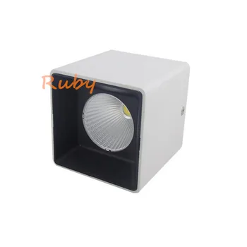 

Free Shipping LED Downlights Dimmable Square 10W 12W 15W AC110V-240V Spotlight Surface Mounted Aluminum LED Ceiling Lamps 10pcs