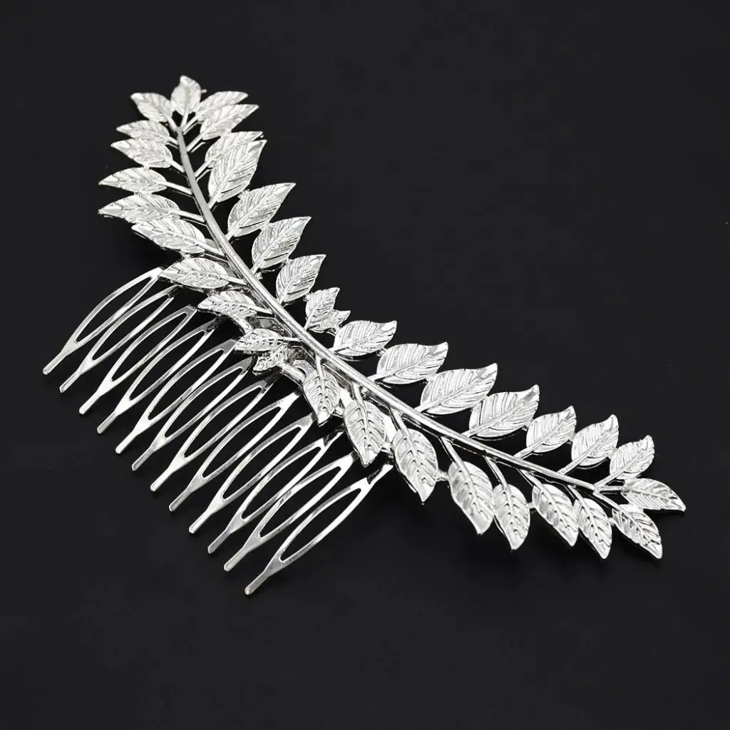 Wedding Bride Hair Jewelry Elegant Leaves Hair Comb Headdress Women Headwear Hair Accessory
