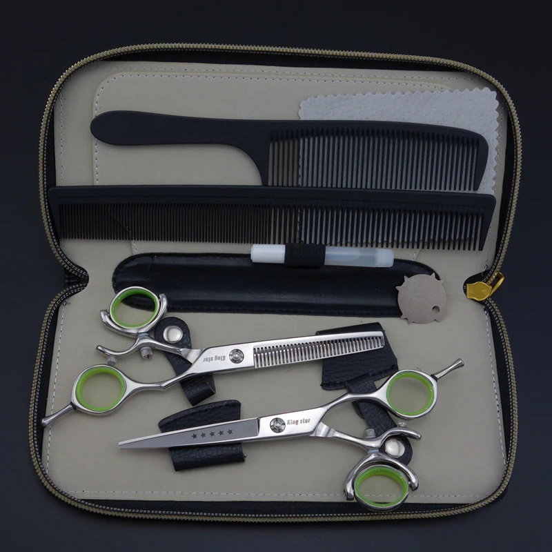 

6 inch Professional Hairdressing Scissors,cutting scissors & Thinning cutting scissors set,rotating handle S248