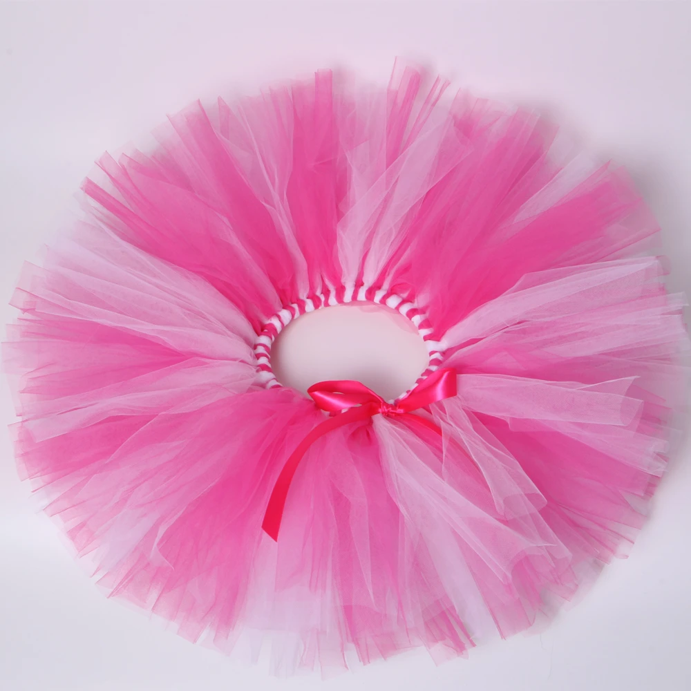 Girls Tutu Skirt - Hot Pink and Light Pink Fluffy Tulle Skirt for Girls, Baby Tutu for Kids Birthday Party, Children Dance Ballet Tutus image 5