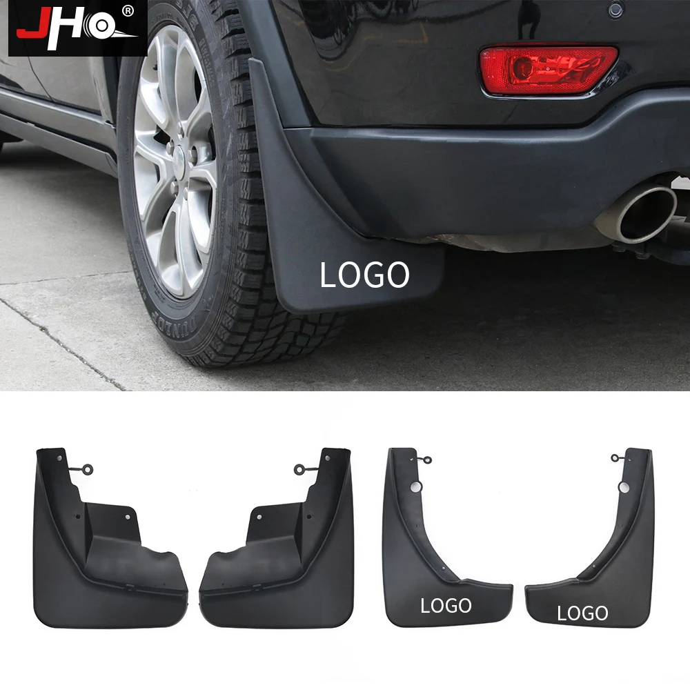JHO Splash Guards with LOGO Protector Mudflaps Mudguards Set For Jeep