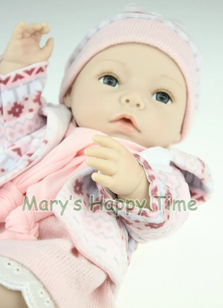 

40cm Silicone baby reborn dolls toys for sale high-end handmade reborn babies doll kits girls play house toy