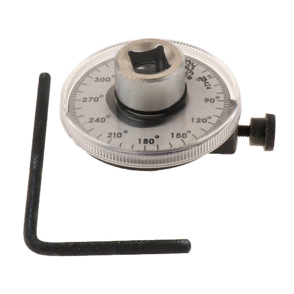 

1/2inch Metal Drive Car 360 Degrees Torque Angle Gauge Meter Angle Rotation Measurer Tool Wrench Auto Tools