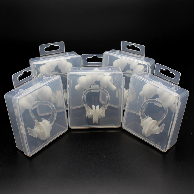 

5Set Anti-Noise EarPlug And Nasal Clip Sound Insulation Ear Protection Earplugs Sleeping Plugs Waterproof Silicone Swim Earplugs