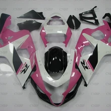 Для Suzuki GSXR600 2004-2005 K4 обтекатель GSX R 750 04 Пластик обтекатели GSXR 750 04 розовый черный кузов