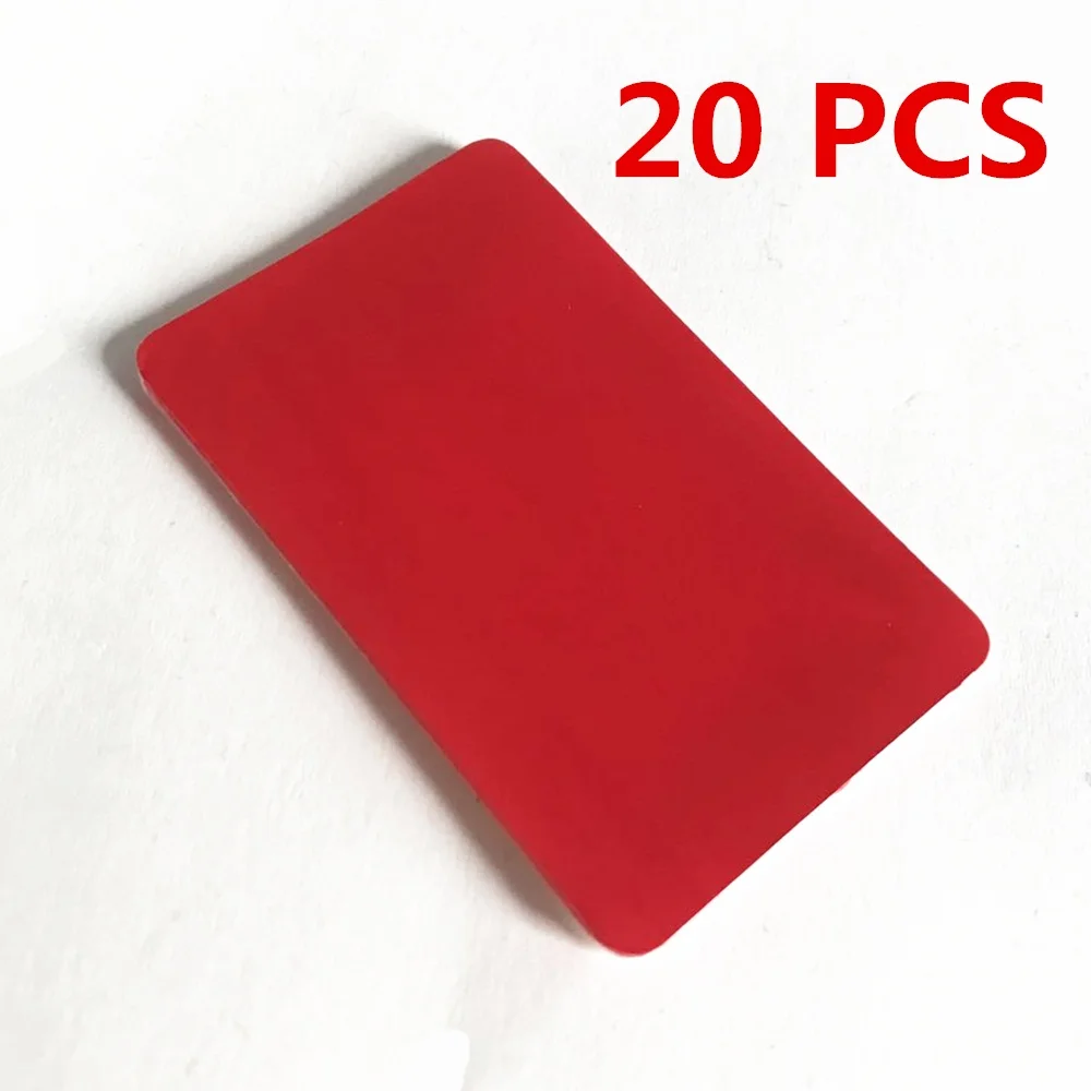 

READXT 10/20 Pieces Front Windshield Sticker Rain Sensor Rectangle Double Side Transparent Self Adhesive Gel Pad Car Accessories