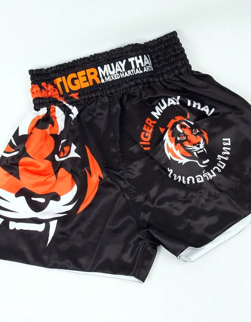 Шорты для смешанных боевых искусств тигр шорты черные/белые|muay thai shorts black|shorts