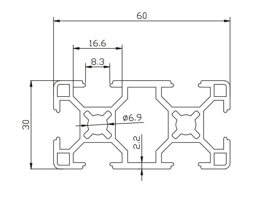 CNC DIY V-Slot 30x60 линейный рельс алюминиевый профиль 3060 экструдий | Компьютеры и офис