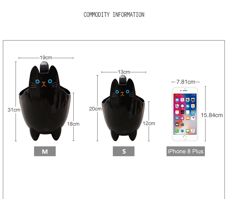 Креативный кухонный шкаф с кошкой, настольный мини мусорный бак, мусорный контейнер, подвесной мини пластиковый мусорный контейнер для хранения