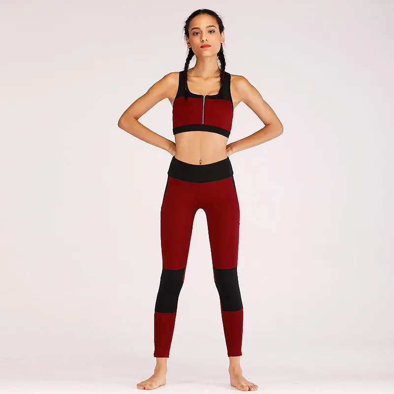 GXQIL 2 Piece Fitness Sport Suit Gym Woman Sportswear ...