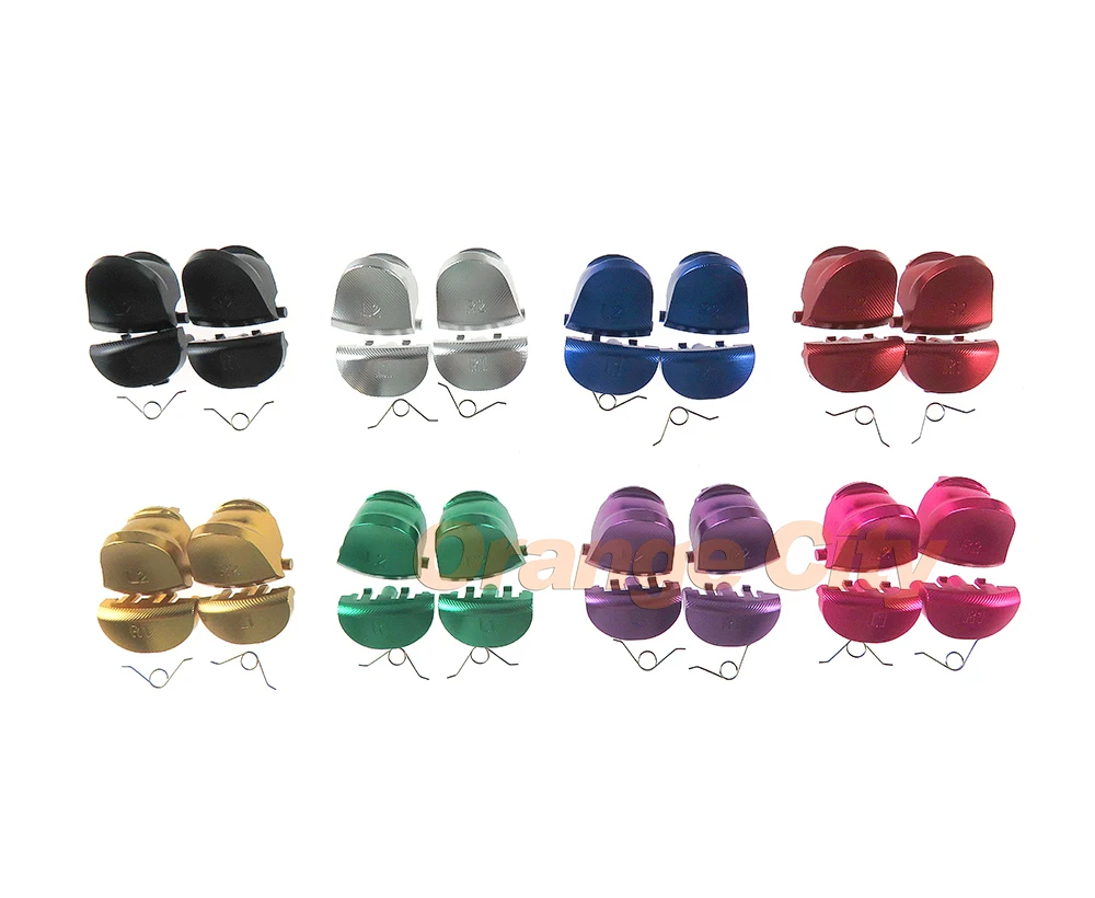 10 комплектов Цветной алюминиевый сплав металла L1 R1 L2 R2 пусковых кнопок с пружиной