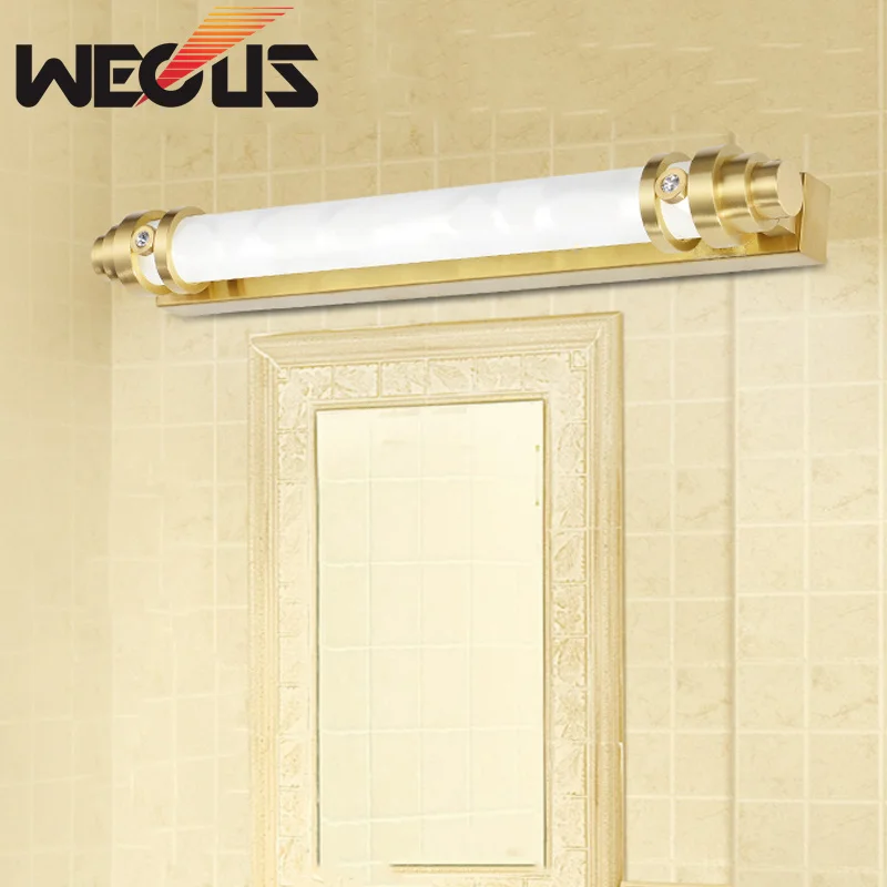 البرونزية الأميركي مرآة العلوي الحمام مرآة مصباح أوروبا نمط الغرور أضواء 48 سنتيمتر 10 واط 110/220 فولت البرونزية الأميركي مرآة العلوي الحمام مرآة مصباح أوروبا نمط الغرور أضواء 48 سنتيمتر 10 واط 110/220 فولت