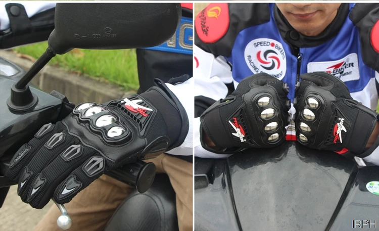 PRO-BIKER Мотоциклетные Перчатки из нержавеющей стали противоскользящие жесткие перчатки для гоночного мотокросса перчатки для езды на скутере Guantes
