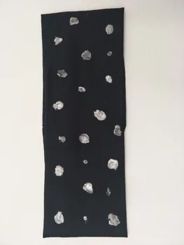 

P171180 fashion unique ladies' silver painted cotton headband