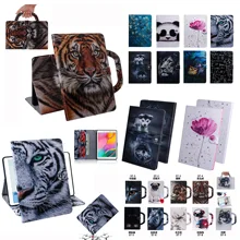 Флип-Стенд кожаный чехол для Samsung Galaxy Tab A 8,0 SM-T290 T295 T297 " планшет Coque+ пленка+ ручка