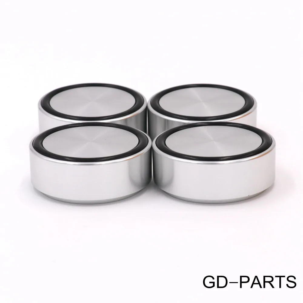 Generic 4pcs 58x22mm Silver Heavy Duty Amplifier Isolation Feet Pads