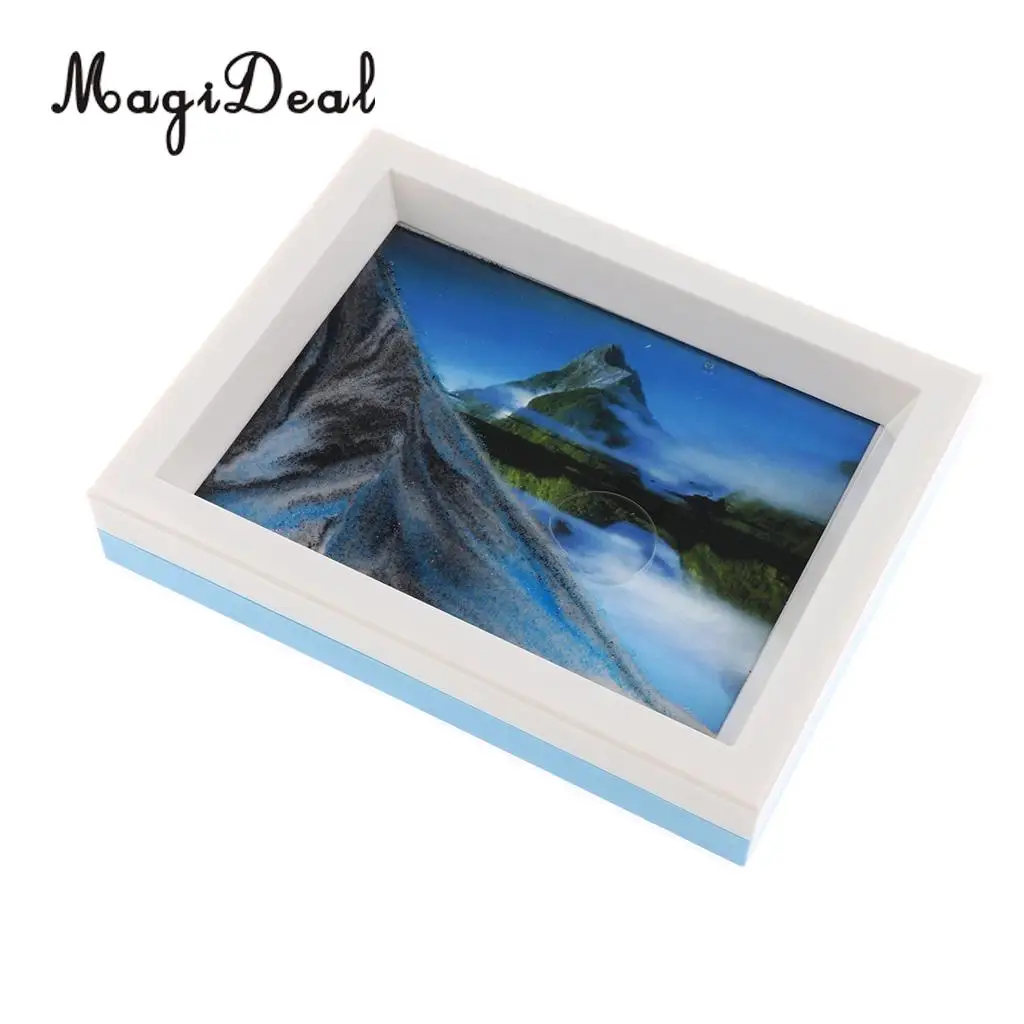 Floating Liquid Motion Timer Flowing Sand Drawing Psychedelic Starry Sky for Office Desk Tabletop Ornament Novelty Friends Gift
