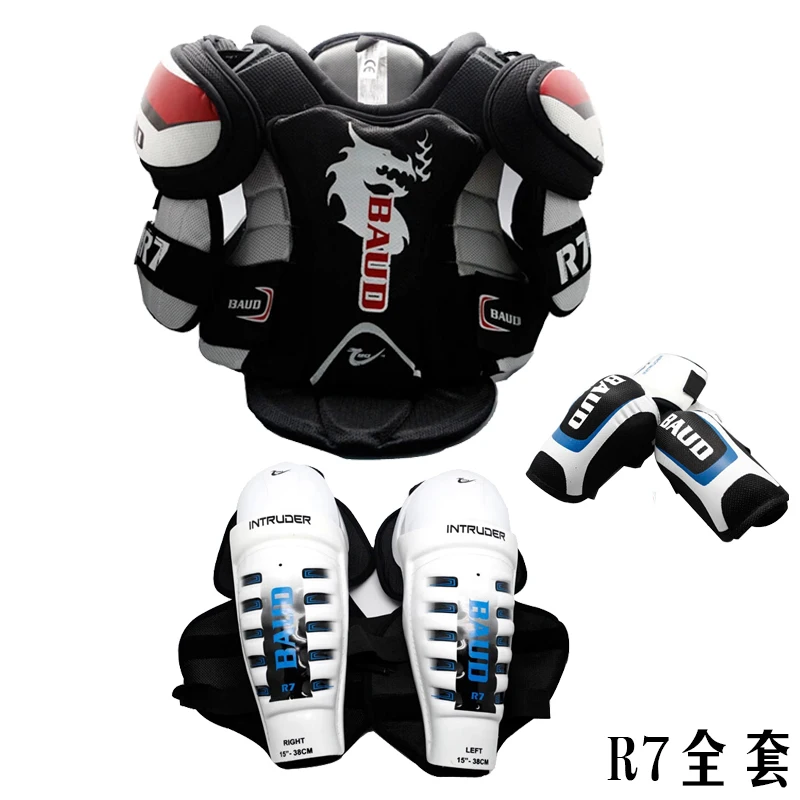 BAIDE R7 Adult Full set Hockey protective gear Kneepad Elbow Chest
