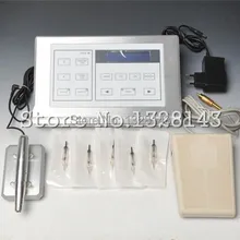 Перманентный макияж машина комплект татуировки бровей ручка+ 50 шт. Бесплатные иглы ЖК Питание Красота Инструменты Набор для женщин