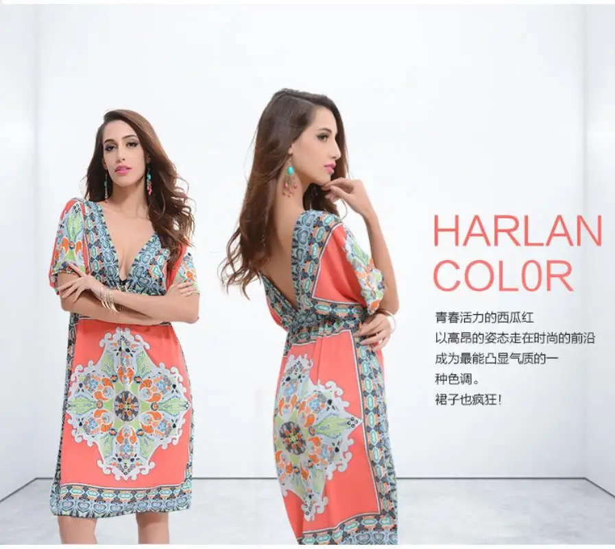 2018 Summer Dress V Lead Sexy Milk Silk Mini Dress Will Code Sandy Bohemian Beach Dresses Casual Clothes For Women Short Sleeve