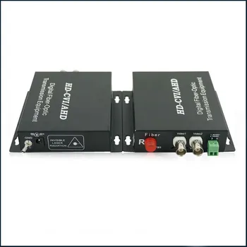 

HD video AHD CVI TVI 3in1 Fiber optical converter, 2ch 720P video without Data,FC port,single-mode single fiber 20km