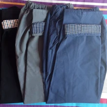 Унисекс Высокое качество Весна и осень/зима Китайский ветер чистый хлопок Тай Чи Брюки Кунг-фу Боевые искусства брюки синий/серый/черный