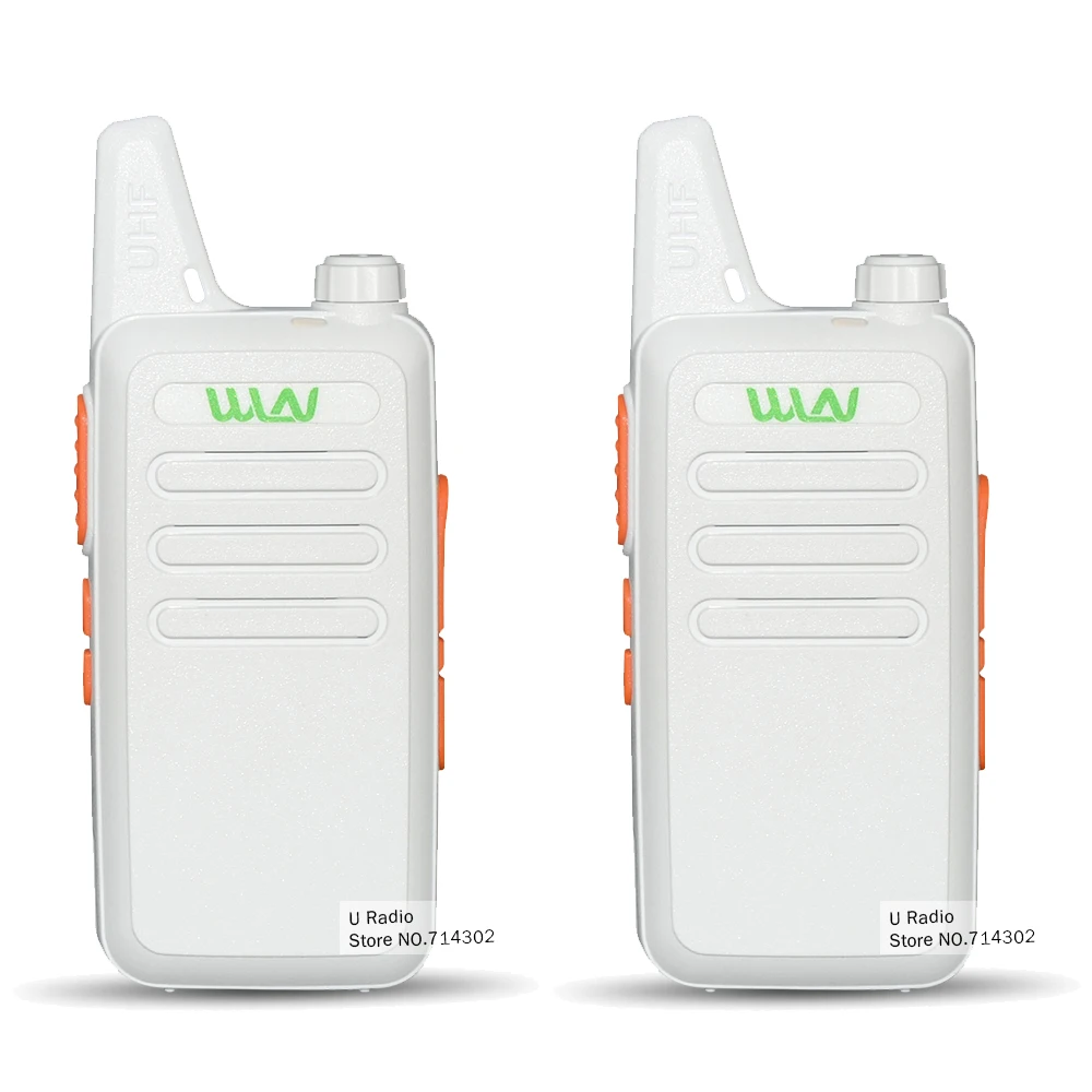 imágenes para 2 unids/lote Blanco KD-C1 Walkie Talkie UHF 400-470 MHz transmisor-receptor portátil de radio walkie talkie imágenes para 2 unids/lote Blanco KD-C1 Walkie Talkie UHF 400-470 MHz transmisor-receptor portátil de radio walkie talkie
