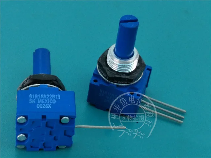 

BOURNS 91R1AR22B13 5K Sealed Single Potentiometer Shaft Size 6MM