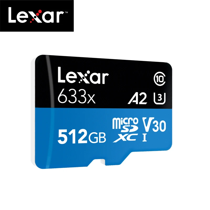 Карта памяти Lexar 100% оригинал 1 ТБ 512 ГБ Micro SD высокоскоростная макс. 100 м/с класс 10