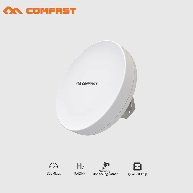 

2pcs 1-3KM Outdoor CPE 300Mbps point to point transmitter /receiver Wireless bridge wifi amplifier repeater for Security monitor