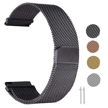 

22mm 20mm for Samsung Gear sports S2/S3 Frontier classic belt huami amazfit shoulder strap Huawei GT2 Galaxy active42/46mm strap