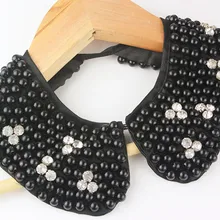 Воротник с искусственным алмазом с гладким тонированным низом