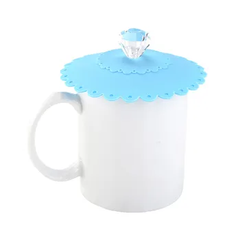 

AIHOME Lace Dustproof Leakproof Reusable Silicone Diamond Cup Lid Insulation Cover Thermal Insulation Cup Cover Seal Cover