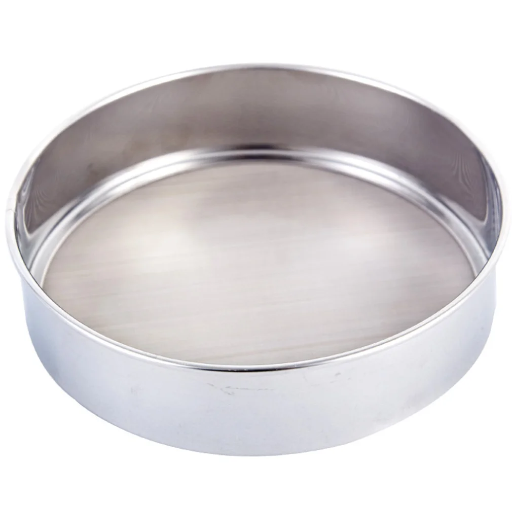 Bakery Tools Round Slip Mesh Sugar Powder Sieve Bakeware Stainless Steel 304 Flour Sieve For Baking Tools For Cakes Bakery Tools Round Slip Mesh Sugar Powder Sieve Bakeware Stainless Steel 304 Flour Sieve For Baking Tools For Cakes