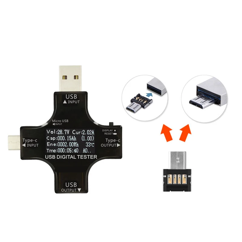 STOD usb type C PD тестер напряжения постоянного тока до 30 в ток 5A OTG Быстрая зарядка 3,0 для Macbook зарядное устройство чехол для проводов USB-C адаптер