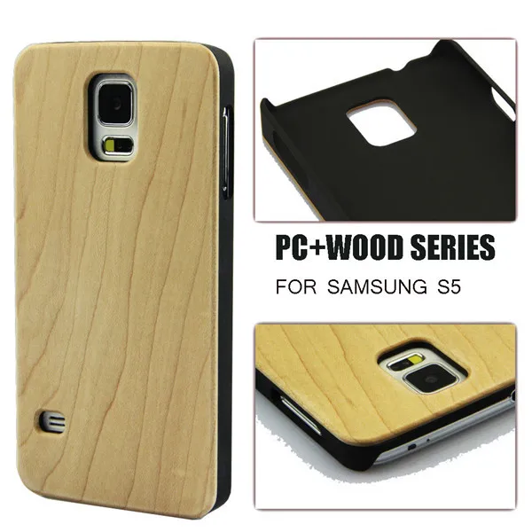 Fashionable Bamboo Wood Shell With Amorous Feelings Restoring Ancient Ways For Samsung Galaxy S5 Case |