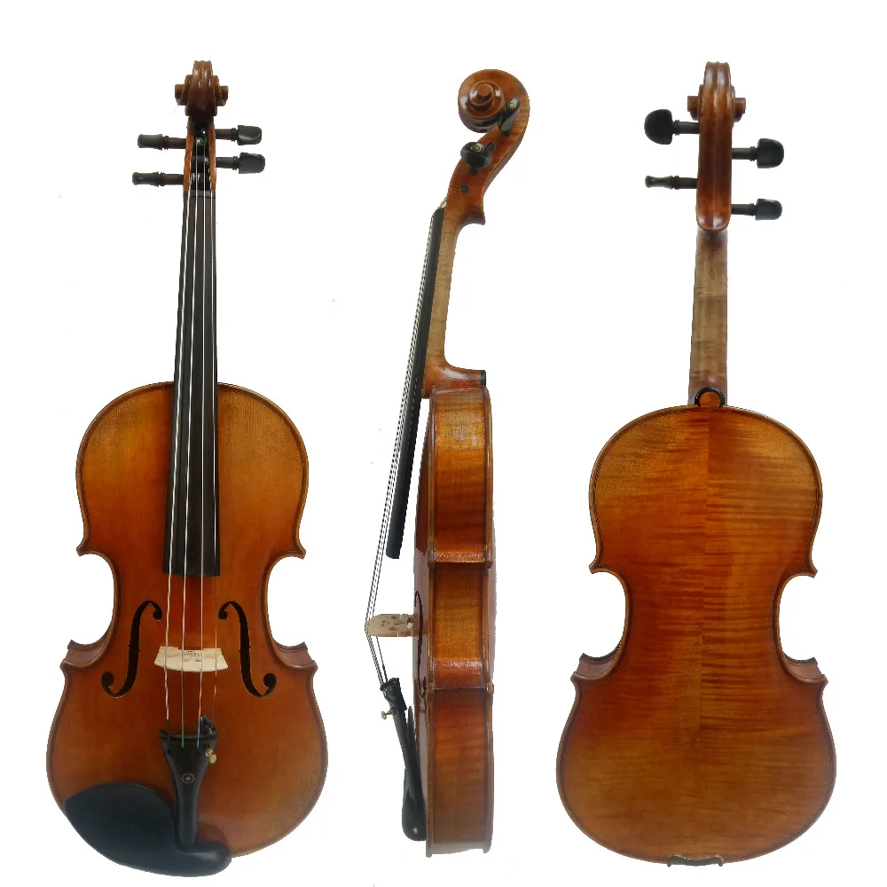 

Free Shipping Handmade FPVN04 Oil Varnish 15" Viola + Carbon Fiber Bow Foam Case