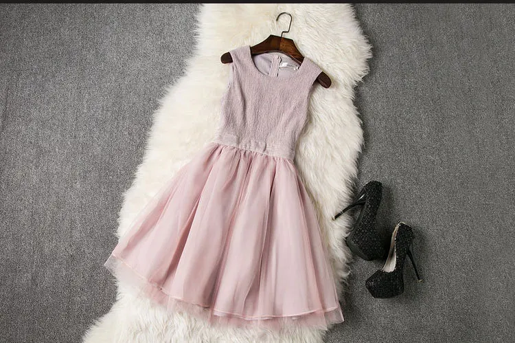 Мода Высокое качество Винтаж Элегантные Твердые рукавов Лоскутная империя-Line Vestidos Для женщин вечерние большой свободное платье C222 6