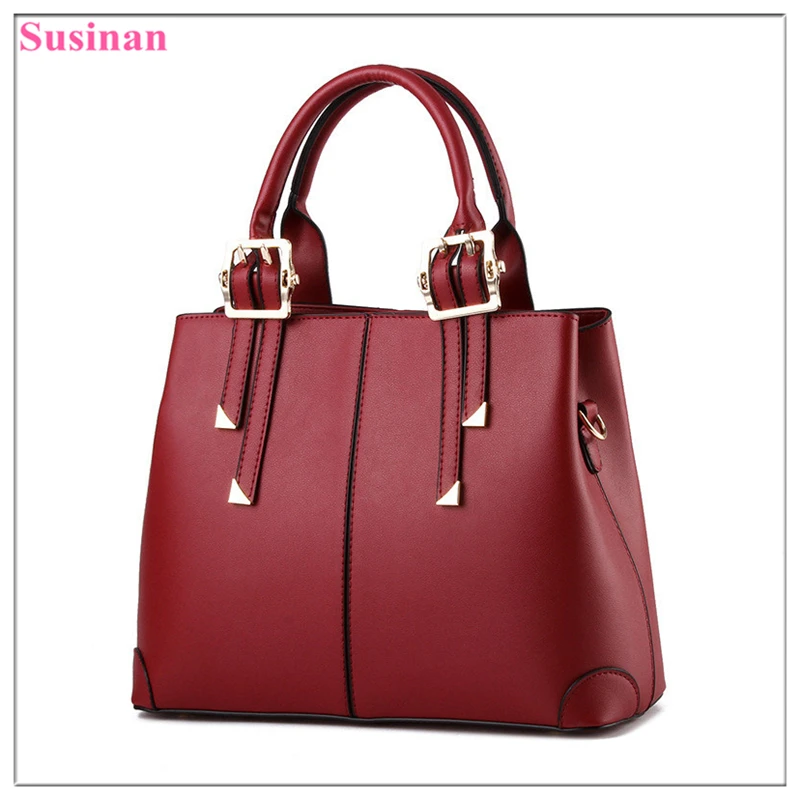 

Leather Shoulder Bags for women 2018 fashion ladies hand bag luxury handbags women bags designer large female tote red bolsos