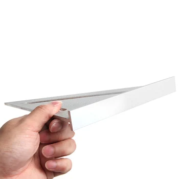 

1x 90° Metric Ruler Aluminum Alloy Speed Square Roofing Triangle Protractor Tool