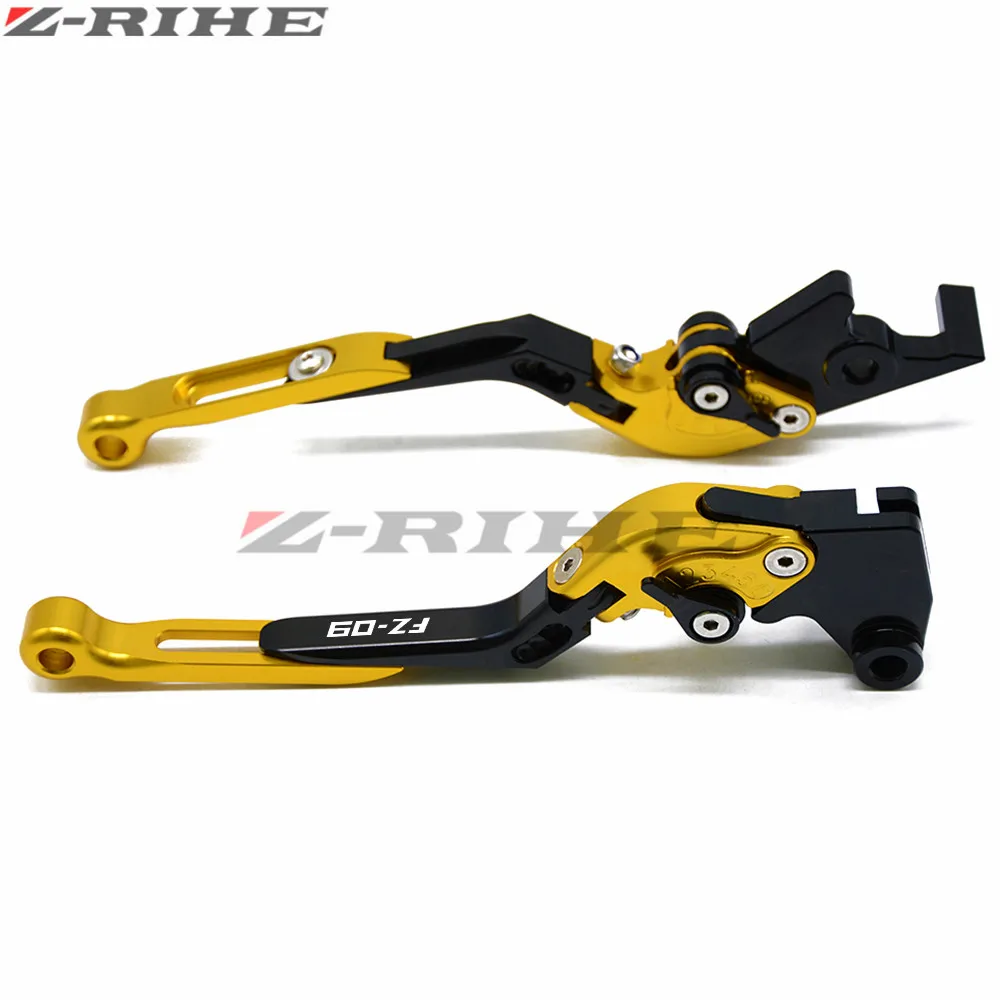 FZ09 логотип мотоцикла CNC Регулируемый складной выдвижной сцепные рычаги мотоцикл тормоз для Yamaha FZ09